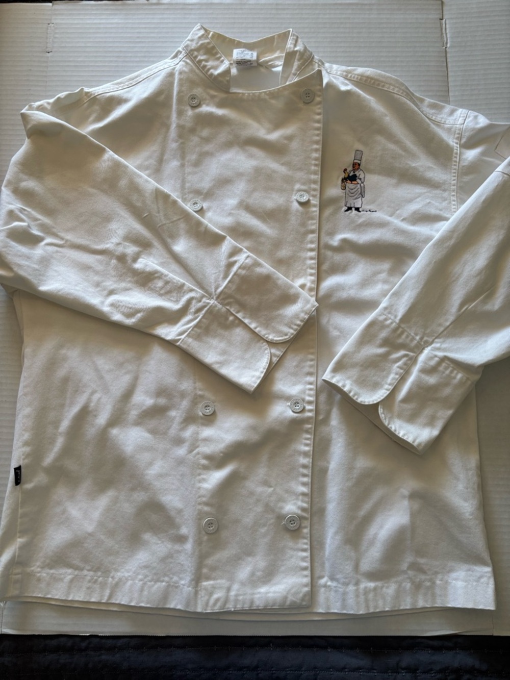 White Chef-Style Lightweight Jacket - Unbranded
